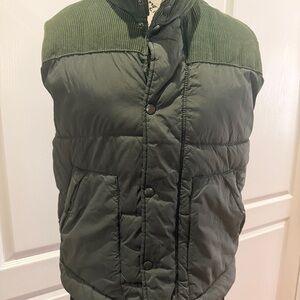 Zara Men's Olive Puffer Jacket
